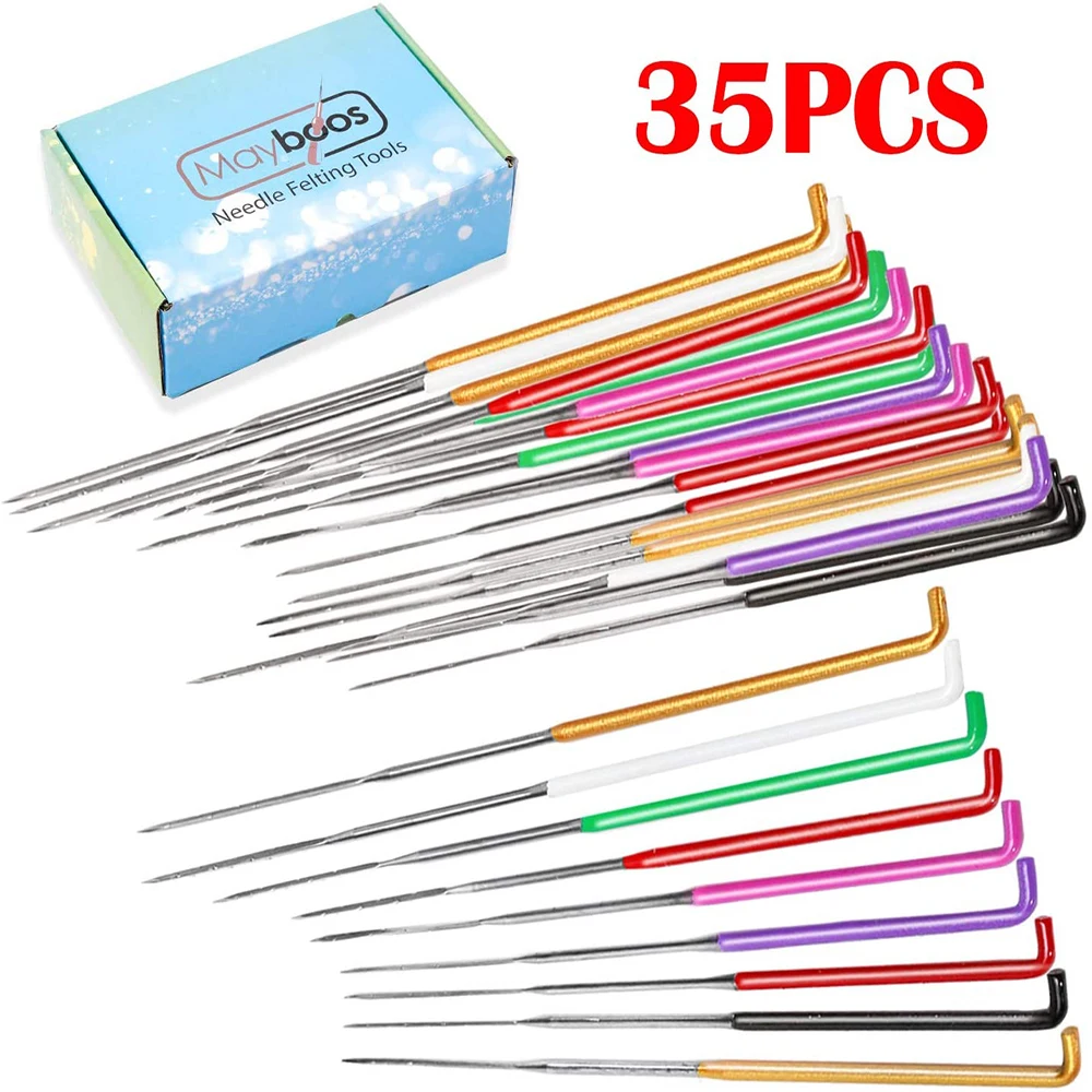 LMDZ 35 Pcs Needle Felting Needles,Wool Felting Supplies with 4 Types Star,Twisted,Cone,Triangular Felting Needles
LMDZ 35 Pcs Needle Felting Needles,Wool Felting Supplies with 4 Types Star,Twisted,Cone,Triangular Felting Needles
