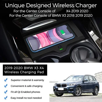 Wireless Phone Charger for BMW X3 2018 2019 2020 BMW X4 2019 2020 ,Center Console Wireless Charging Pad Mat for All QI Enabled P
Wireless Phone Charger for BMW X3 2018 2019 2020 BMW X4 2019 2020 ,Center Console Wireless Charging Pad Mat for All QI Enabled P