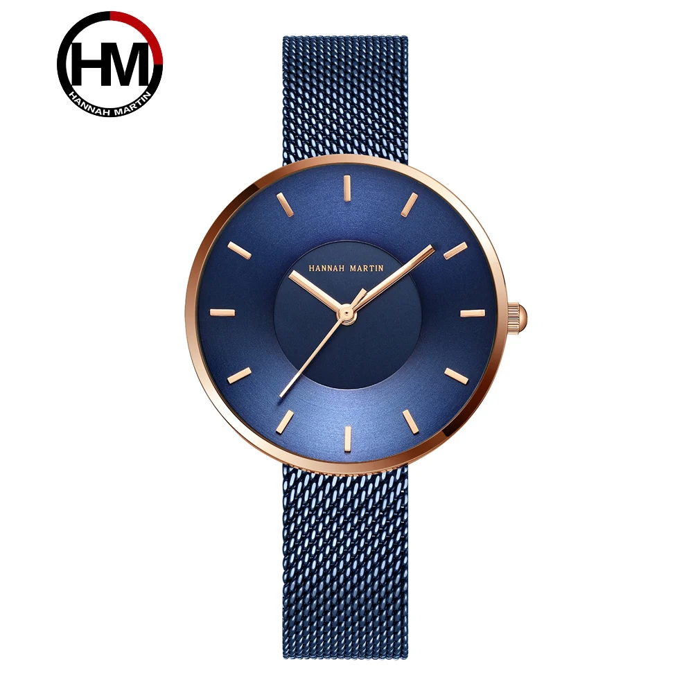 Hannah Martin JAPAN MIYOTA Quartz Movement For Women Watches 5 Color Curved Face Dial Clock Lady Watch Women's Blue Wristwatches
Hannah Martin JAPAN MIYOTA Quartz Movement For Women Watches 5 Color Curved Face Dial Clock Lady Watch Women's Blue Wristwatches