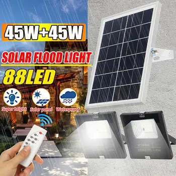 45w+45w Solar Floodlight Led Portable Spotlight floodlight Outdoor Street Garden Light Waterproof Wall Lamp with Remote Control
45w+45w Solar Floodlight Led Portable Spotlight floodlight Outdoor Street Garden Light Waterproof Wall Lamp with Remote Control
