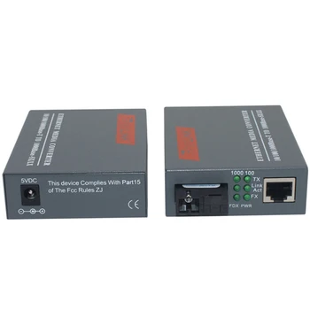 3Pairs HTB-GS-03 A/B Gigabit Fiber Optical Media Converter 10/100/1000Mbps Single Mode Single Fiber SC Port Mini Power Supply(EU
3Pairs HTB-GS-03 A/B Gigabit Fiber Optical Media Converter 10/100/1000Mbps Single Mode Single Fiber SC Port Mini Power Supply(EU