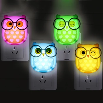 Mini Owl Baby Night light Automatic Sensor Light Control Lamp Child Kids Baby Room Led Lamp Animal Socket Veilleuse LED Toys 
Mini Owl Baby Night light Automatic Sensor Light Control Lamp Child Kids Baby Room Led Lamp Animal Socket Veilleuse LED Toys