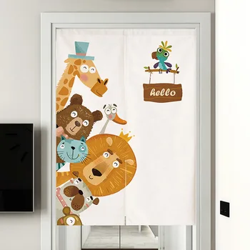 Cartoon Animal Pattern Cloth Door Curtain Partition Curtain Household Bedroom Decorative Curtain Shade Curtain
Cartoon Animal Pattern Cloth Door Curtain Partition Curtain Household Bedroom Decorative Curtain Shade Curtain