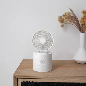New Style Desktop Humidifier Fan 4000mah Large Capacity Double Jet Humidifier Small Fan Gift for Drop Shipping
New Style Desktop Humidifier Fan 4000mah Large Capacity Double Jet Humidifier Small Fan Gift for Drop Shipping