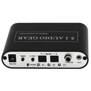 EastVita Digital to Analog 5.1 Audio Gear Adapter RCA Dolby AC3 DTS Optical Coaxial Input 3x3.5mm Audio Output Clearance sale 
EastVita Digital to Analog 5.1 Audio Gear Adapter RCA Dolby AC3 DTS Optical Coaxial Input 3x3.5mm Audio Output Clearance sale