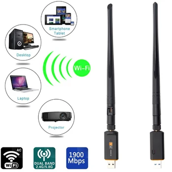USB 2.0 WiFi Wireless Network Card 1200Mbps IEEE 802.11 a/b/g/n LAN Adapter rotatable Antenna for Laptop PC Mini Wi-fi Dongle
USB 2.0 WiFi Wireless Network Card 1200Mbps IEEE 802.11 a/b/g/n LAN Adapter rotatable Antenna for Laptop PC Mini Wi-fi Dongle