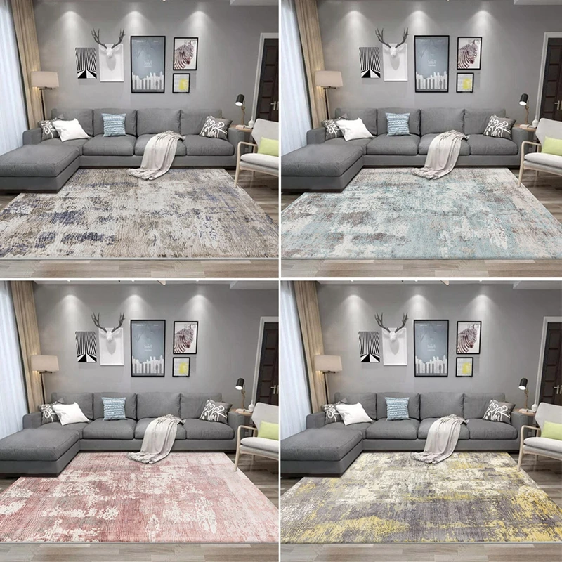 Modern Abstract Ink Carpet And Rug Pink Blue Yellow Carpets Living Room Bedroom Kitchen Area Rugs Bedside Table Study Floor Mats Carpet Aliexpress