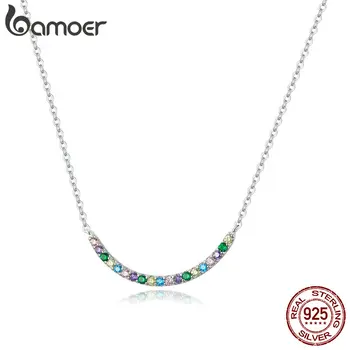 bamoer Colorful Smile Metal Choker Chain Necklace for Women 925 Sterling Silver Simple Minimalist Design Collar BSN182
bamoer Colorful Smile Metal Choker Chain Necklace for Women 925 Sterling Silver Simple Minimalist Design Collar BSN182