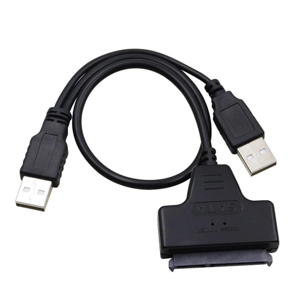 SATA to Dual USB 2.0 22pin Adapter Cables 2.5inch 7+15Pin SATA Data Power Cable 2.5'' Hard Disk Drive Converter
SATA to Dual USB 2.0 22pin Adapter Cables 2.5inch 7+15Pin SATA Data Power Cable 2.5'' Hard Disk Drive Converter