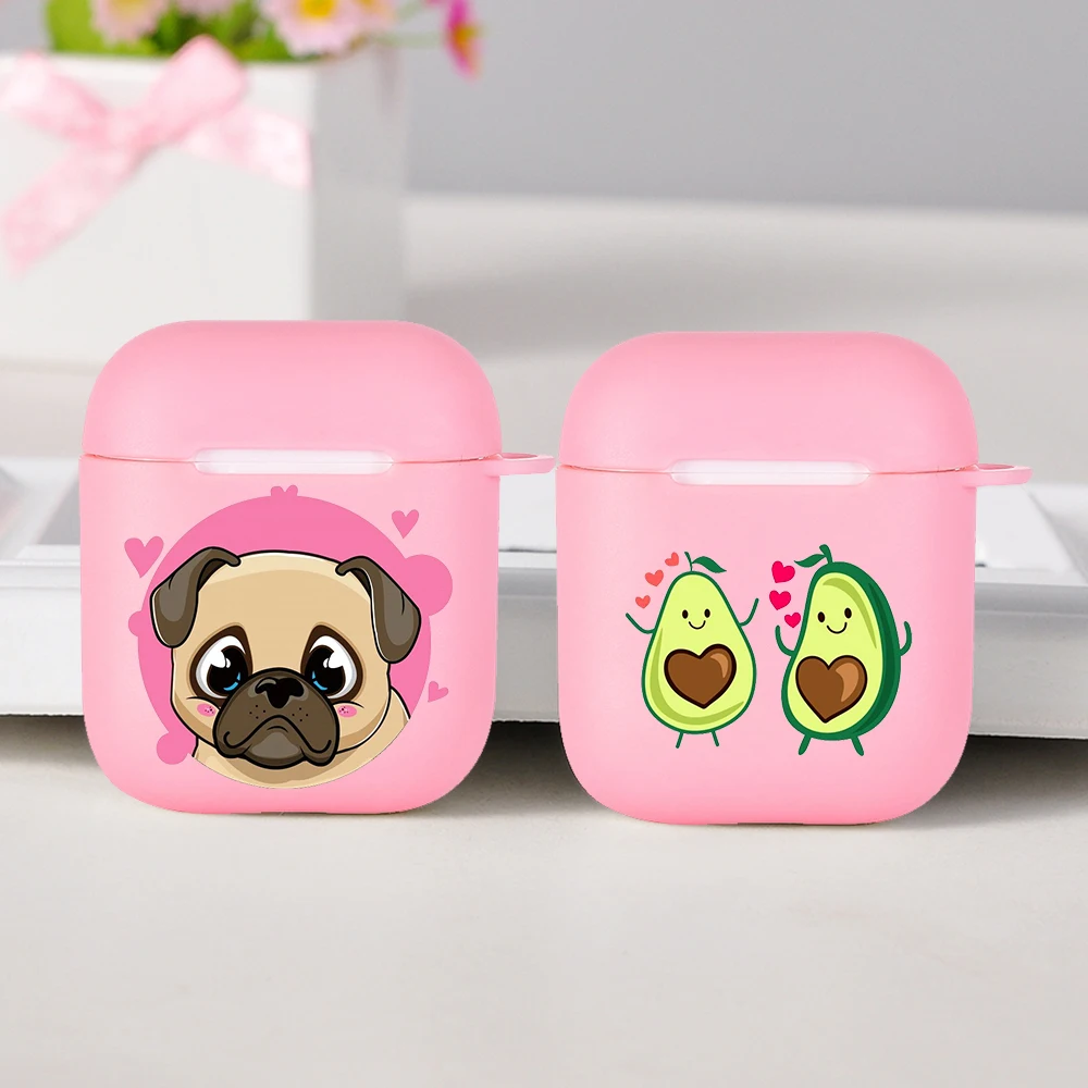 Новый силиконовый чехол для наушников Airpods 1/2 Мультяшные милые мягкие чехлы с