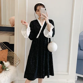 Pregnant Women Spring Clothing Tops Fashion-Pregnant Mother Outer Wear Nursing Dress Mid-length Spring And Autumn Large Size Wes
Pregnant Women Spring Clothing Tops Fashion-Pregnant Mother Outer Wear Nursing Dress Mid-length Spring And Autumn Large Size Wes