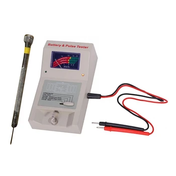 8 Pcs Accessories: 6 Pcs Precision Screwdriver & 2 Pcs Quartz Watch Analyzer Detector Battery and Pulse Tester
8 Pcs Accessories: 6 Pcs Precision Screwdriver & 2 Pcs Quartz Watch Analyzer Detector Battery and Pulse Tester