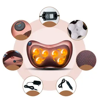 Electric Massage Pillow Lumbar Neck Back Shiatsu Massager Cushion Heat Car Home EU Plug
Electric Massage Pillow Lumbar Neck Back Shiatsu Massager Cushion Heat Car Home EU Plug
