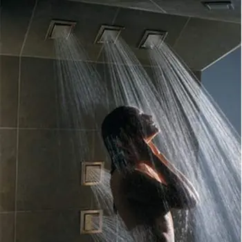 Showerhead Body Spray Square Brass Shower Side Wall Jet Concealed Installation (Matte Black - 6pcs)
Showerhead Body Spray Square Brass Shower Side Wall Jet Concealed Installation (Matte Black - 6pcs)