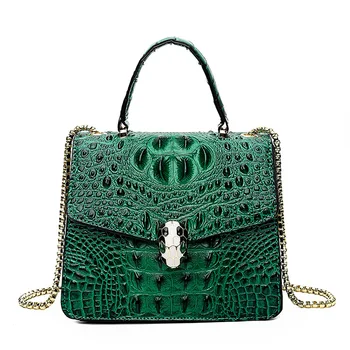 European And American New Crocodile Pattern Fashionable Female Bag Trend Line Embossed Ladies Shoulder Bag Messenger Handbag
European And American New Crocodile Pattern Fashionable Female Bag Trend Line Embossed Ladies Shoulder Bag Messenger Handbag