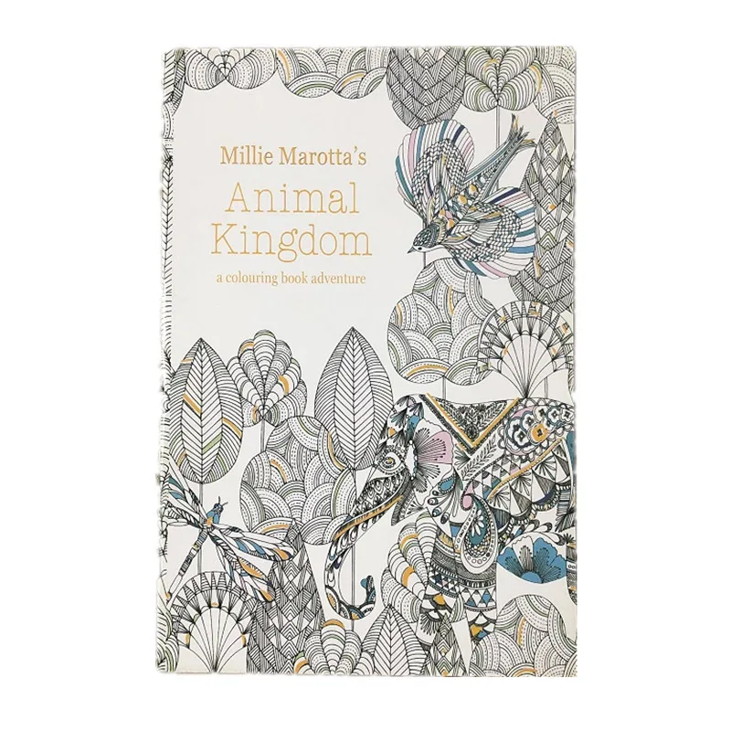 21*14cm Animal Kingdom English Edition Coloring Book Children Adult Relieve Stress Drawing Book 16 Pages
21*14cm Animal Kingdom English Edition Coloring Book Children Adult Relieve Stress Drawing Book 16 Pages
