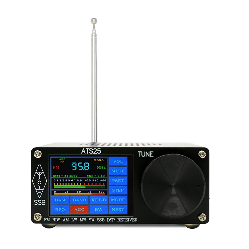 Оригинальный ресивер для радиоприемника Φ Si4732 FM LW(MW SW) SSB + 3 5-дюймовый сенсорный
