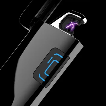 Double Arc USB Electric Lighter Touch Fire Plasma Arc Electronic Cigarette Lighter Windproof Metal Novelty Lighters Mens Gift
Double Arc USB Electric Lighter Touch Fire Plasma Arc Electronic Cigarette Lighter Windproof Metal Novelty Lighters Mens Gift
