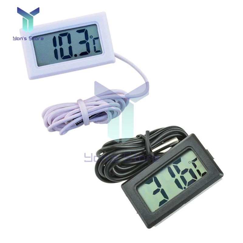 FY-10 Mini Digital LCD Thermometer Embedded Probe Fridge Thermometer Sensor Thermograph For Aquarium Refrigerator Kitchen Use
FY-10 Mini Digital LCD Thermometer Embedded Probe Fridge Thermometer Sensor Thermograph For Aquarium Refrigerator Kitchen Use