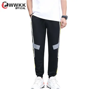 WWKK Men's Sweatpants Cargo Side Stripe Hip Hop Track Pants Street Wear Skinny Jogger Sweatpants Elastic Waist Male Casual Pants
WWKK Men's Sweatpants Cargo Side Stripe Hip Hop Track Pants Street Wear Skinny Jogger Sweatpants Elastic Waist Male Casual Pants