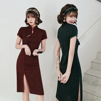 Oversize 3XL Novelty Short Chinese Formal Dress Chinese Style Women Mandarin Collar Qipao Vintage Elegant Lady Rayon Cheongsam
Oversize 3XL Novelty Short Chinese Formal Dress Chinese Style Women Mandarin Collar Qipao Vintage Elegant Lady Rayon Cheongsam