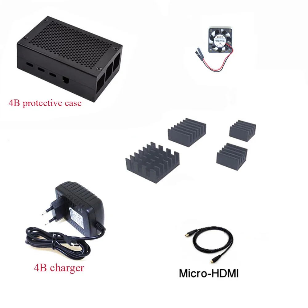 Raspberry Pi 4 Aluminum Metal Case Raspberry Pi 3 Aluminum Case Heat Sink for Raspberry Pi 4 3 Model B 3B Plus and fan
Raspberry Pi 4 Aluminum Metal Case Raspberry Pi 3 Aluminum Case Heat Sink for Raspberry Pi 4 3 Model B 3B Plus and fan