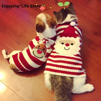 8 Color Christmas Pet Cat Sweater For Cats Halloween Clothes For Small Dogs Cats Kedi Kitten Pullover Santa Clothing Outfits XXS
8 Color Christmas Pet Cat Sweater For Cats Halloween Clothes For Small Dogs Cats Kedi Kitten Pullover Santa Clothing Outfits XXS