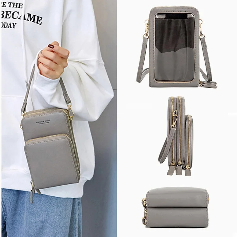Touch Screen Mobile Phone Wallet Women's 2020 New Large-Capacity Multi-Function Solid Color Fashion Small Bag Purse
Touch Screen Mobile Phone Wallet Women's 2020 New Large-Capacity Multi-Function Solid Color Fashion Small Bag Purse