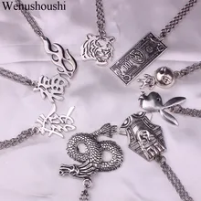 נירוסטה שרשרת 3mm טרנדי מלאך לשחק ארנב ראש טייגר unicorn שרשרת נשים יוניסקס תכשיטי חדש פאנק להבת שרשראות גברים(China)