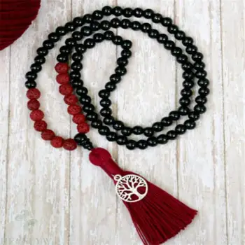 8mm obsidian Red Lava Tassels Mala Necklace 108 Bead men Meditation yoga Wrist Lucky Gemstone natural Handmade Wristband
8mm obsidian Red Lava Tassels Mala Necklace 108 Bead men Meditation yoga Wrist Lucky Gemstone natural Handmade Wristband