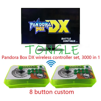 

Pandora Box DX 8 button custom 3000 in 1 and 2 players wireless controllers set Save game progress 3D tekken Mortal Kombat