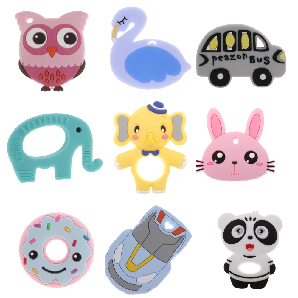 10pcs Silicone Teethers Baby Cartoon Animals Food Grade Silicone DIY Teething Toys For Teeth Baby Teether BPA Free Chew Goods
10pcs Silicone Teethers Baby Cartoon Animals Food Grade Silicone DIY Teething Toys For Teeth Baby Teether BPA Free Chew Goods