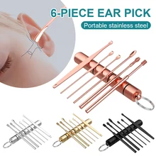 6pcs Ear Wax Remover Kit Stainless Steel Ear Cleaner Spoon Ear Pick Ear Cleaning Tool with Storage Can Ear Care Set
6pcs Ear Wax Remover Kit Stainless Steel Ear Cleaner Spoon Ear Pick Ear Cleaning Tool with Storage Can Ear Care Set