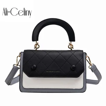 Texture small bag women 2019 new fashion Lingge color contrast small square bag versatile simple one shoulder slant span bag
Texture small bag women 2019 new fashion Lingge color contrast small square bag versatile simple one shoulder slant span bag