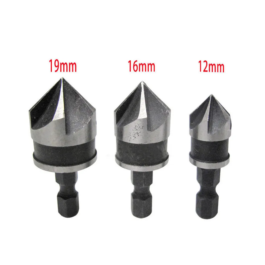 3PCS Hex Countersink Boring 90 Degrees Countersink Drill Bit for Woodr Metal Chamfer Cutter Chamfer Metal Drilling Bit Set
3PCS Hex Countersink Boring 90 Degrees Countersink Drill Bit for Woodr Metal Chamfer Cutter Chamfer Metal Drilling Bit Set