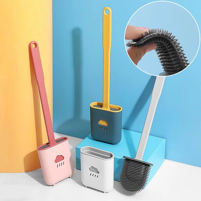 Silicone Head Toilet Brush Quick Draining Clean Tool Wall-mount Or Floor-standing Cleaning Brush Bathroom Accessories
Silicone Head Toilet Brush Quick Draining Clean Tool Wall-mount Or Floor-standing Cleaning Brush Bathroom Accessories