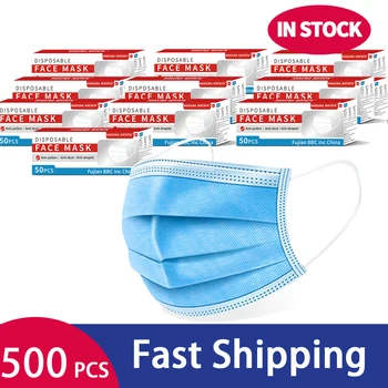 Factory Wholesale Mask 500x Disposable Nonwoven 3 Layer Ply Filter Mask mouth Face mask filter safe Breathable Protective masks 
Factory Wholesale Mask 500x Disposable Nonwoven 3 Layer Ply Filter Mask mouth Face mask filter safe Breathable Protective masks