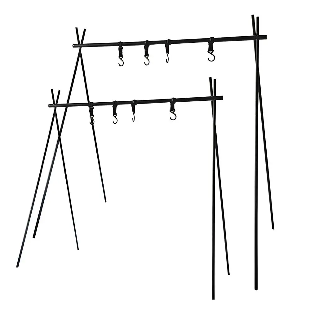 Hanging Rack Camping Aluminum Alloy Portable Hiking Stent Outdoor Activities Picnic Storage Rack Cookware Tools Black Travel
Hanging Rack Camping Aluminum Alloy Portable Hiking Stent Outdoor Activities Picnic Storage Rack Cookware Tools Black Travel