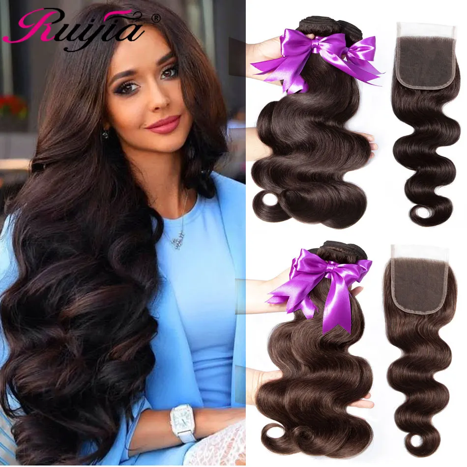 Body Wave 3 Bundles with Closure Pre-Colored Indian Hair Bundles With Closure Colored Brown Human Hair Bundles with Lace Closure
Body Wave 3 Bundles with Closure Pre-Colored Indian Hair Bundles With Closure Colored Brown Human Hair Bundles with Lace Closure