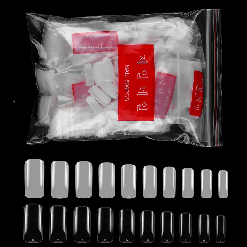 500Pcs False Nail Clear Natura Full Cover French Nail Tips U-shape Acrylic UV Gel Manicure Fake Nails Art Tips Acrylic Nail Tips 
500Pcs False Nail Clear Natura Full Cover French Nail Tips U-shape Acrylic UV Gel Manicure Fake Nails Art Tips Acrylic Nail Tips