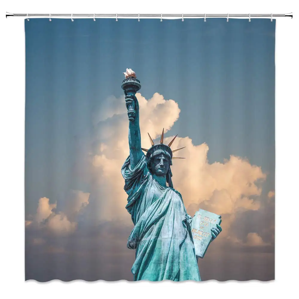 Statue of Liberty Shower Curtain Decor America The US New York Landmark Scenery Landscape Creative Bathroom Curtain Polyester
Statue of Liberty Shower Curtain Decor America The US New York Landmark Scenery Landscape Creative Bathroom Curtain Polyester