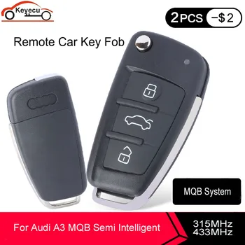 KEYECU MQB Semi Intelligent for Audi A3 315/ 433MHz Flip 3 Button Remote Car Key Fob A6L use for Audi A3 Model
KEYECU MQB Semi Intelligent for Audi A3 315/ 433MHz Flip 3 Button Remote Car Key Fob A6L use for Audi A3 Model