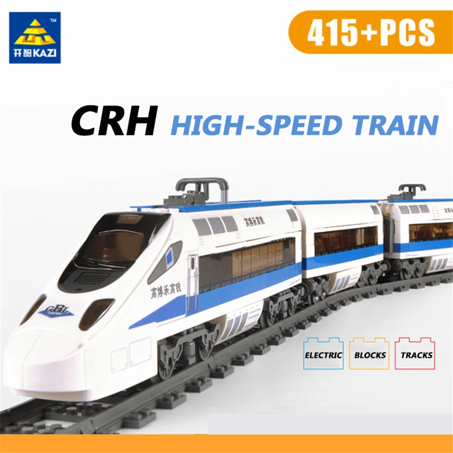 KAZI 98104 415PCS Battery Powered Electric Chinese Technic High-speed Rail Train Toy Building Blocks Bricks Compatible Legoings
KAZI 98104 415PCS Battery Powered Electric Chinese Technic High-speed Rail Train Toy Building Blocks Bricks Compatible Legoings