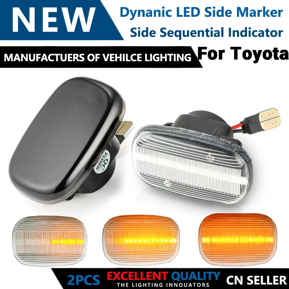 2 pieces For Toyota Yaris COROLLA Auris Starlet RAV4 Supra Dynamic Led Turn Signal Side Marker Lights Sequential Blinker Lamps
2 pieces For Toyota Yaris COROLLA Auris Starlet RAV4 Supra Dynamic Led Turn Signal Side Marker Lights Sequential Blinker Lamps