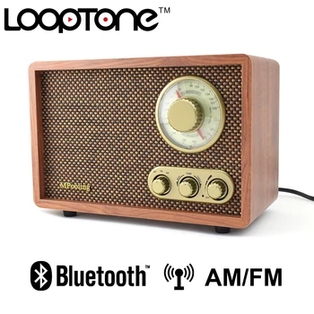LoopTone Tabletop Bluetooth AM/FM Hi-Fi Radio Vintage Retro Classic Home Built-in Speaker Treble&Bass Control Hand-crafted Wood
LoopTone Tabletop Bluetooth AM/FM Hi-Fi Radio Vintage Retro Classic Home Built-in Speaker Treble&Bass Control Hand-crafted Wood