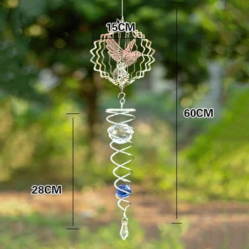 Stereo Rotating Wind Chime Ornaments Wall Hanging Crafts Home Decoration Metal Mirror Hollow Wind Chimes Gifts
Stereo Rotating Wind Chime Ornaments Wall Hanging Crafts Home Decoration Metal Mirror Hollow Wind Chimes Gifts