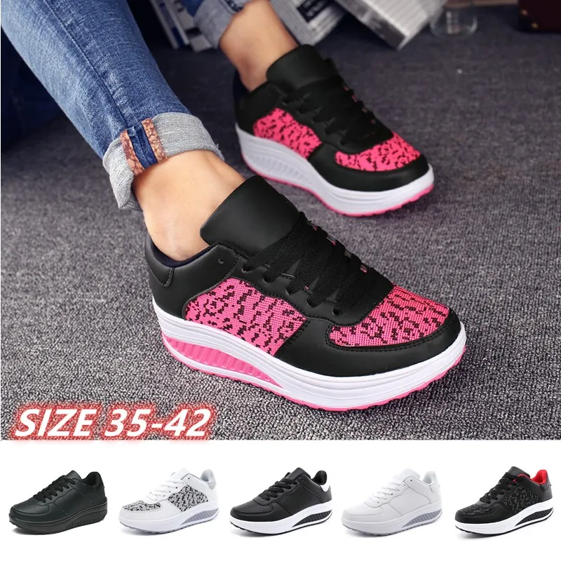 Women Fashion Breathable Pu Shake Shoes Casual Platform Fitness Shoes Jogging Walking Sneakers
Women Fashion Breathable Pu Shake Shoes Casual Platform Fitness Shoes Jogging Walking Sneakers