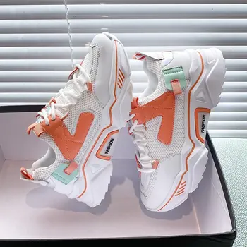 New Womens Sneakers Vulcanize Patchwork Candy Colors Shoe Increased Internal Mesh Breathable Massage Sports Running Shoes Women
New Womens Sneakers Vulcanize Patchwork Candy Colors Shoe Increased Internal Mesh Breathable Massage Sports Running Shoes Women