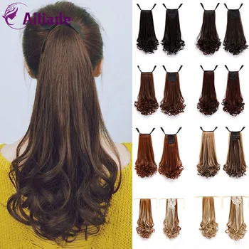 AILIADE 22'' Long Curly Hair Pieces Ponytail Natural Clip In On Hair Extensions Flip In Fake Hair Tail Long Clip Ponytail
AILIADE 22'' Long Curly Hair Pieces Ponytail Natural Clip In On Hair Extensions Flip In Fake Hair Tail Long Clip Ponytail