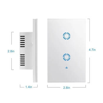 New WIFI Light Switch Smart In-wall Voice Control Touch Control and APP Remote Control Timing Function Compatible with Amazon Al
New WIFI Light Switch Smart In-wall Voice Control Touch Control and APP Remote Control Timing Function Compatible with Amazon Al